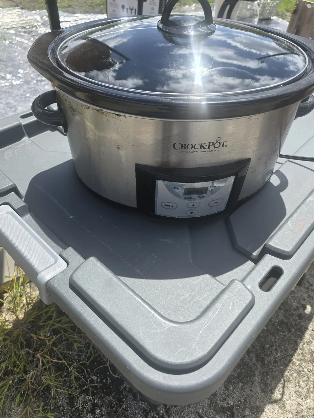 Crock-Pot Stainless Steel Digital Slow Cooker with Glass Lid